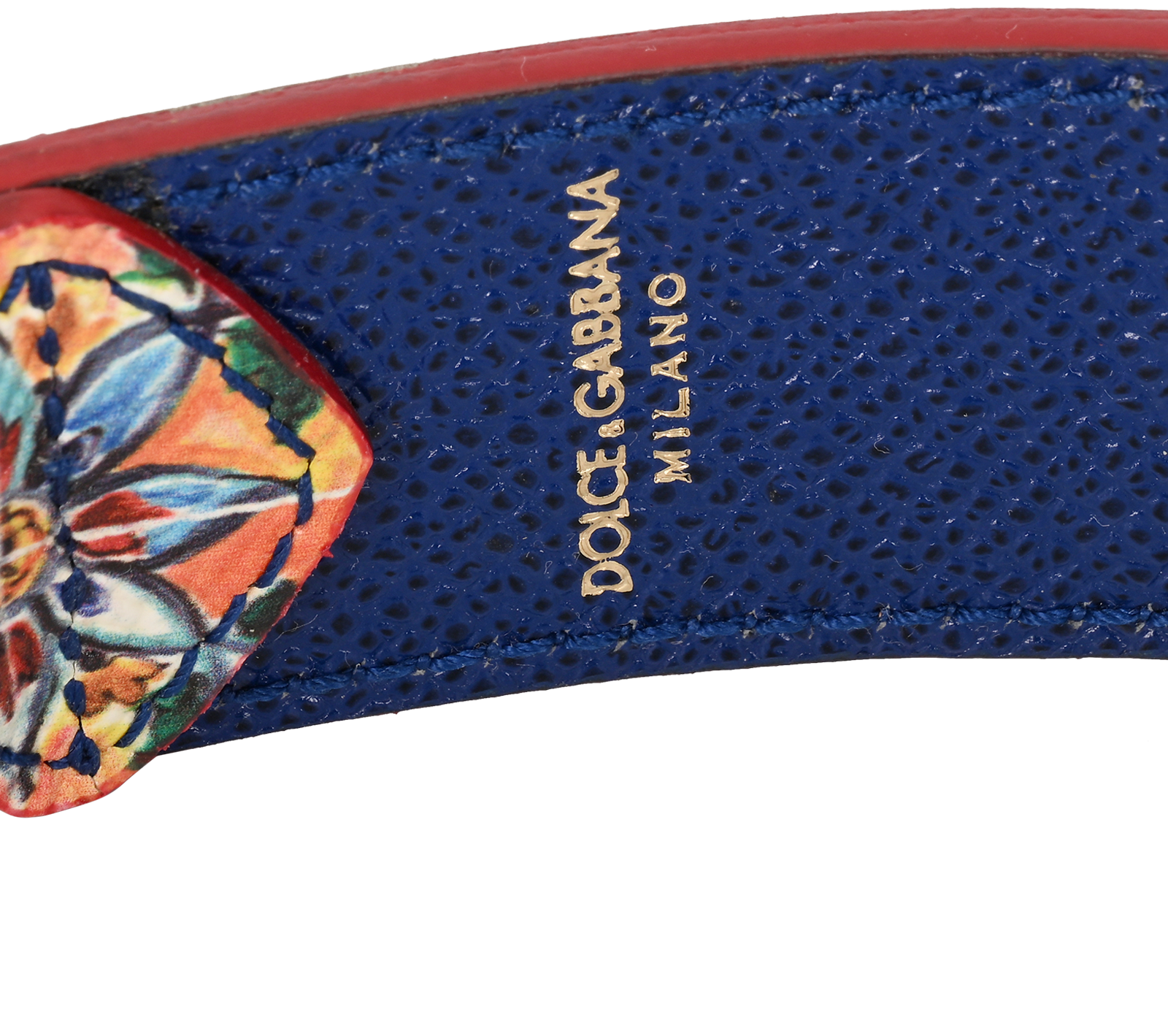 Dolce & Gabbana Bag Strap, &pound;220, Accessories, Blue/Orange/Yellow, Leather, Other view